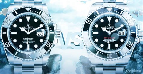 rolex submariner vs sea dweller.